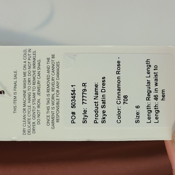 Revelry Skye Satin Dress - Picture 5 of 5